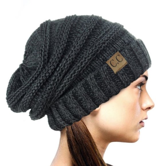 NWT C.C. Unisex Thick Knit Beanie - Picture 2 of 3